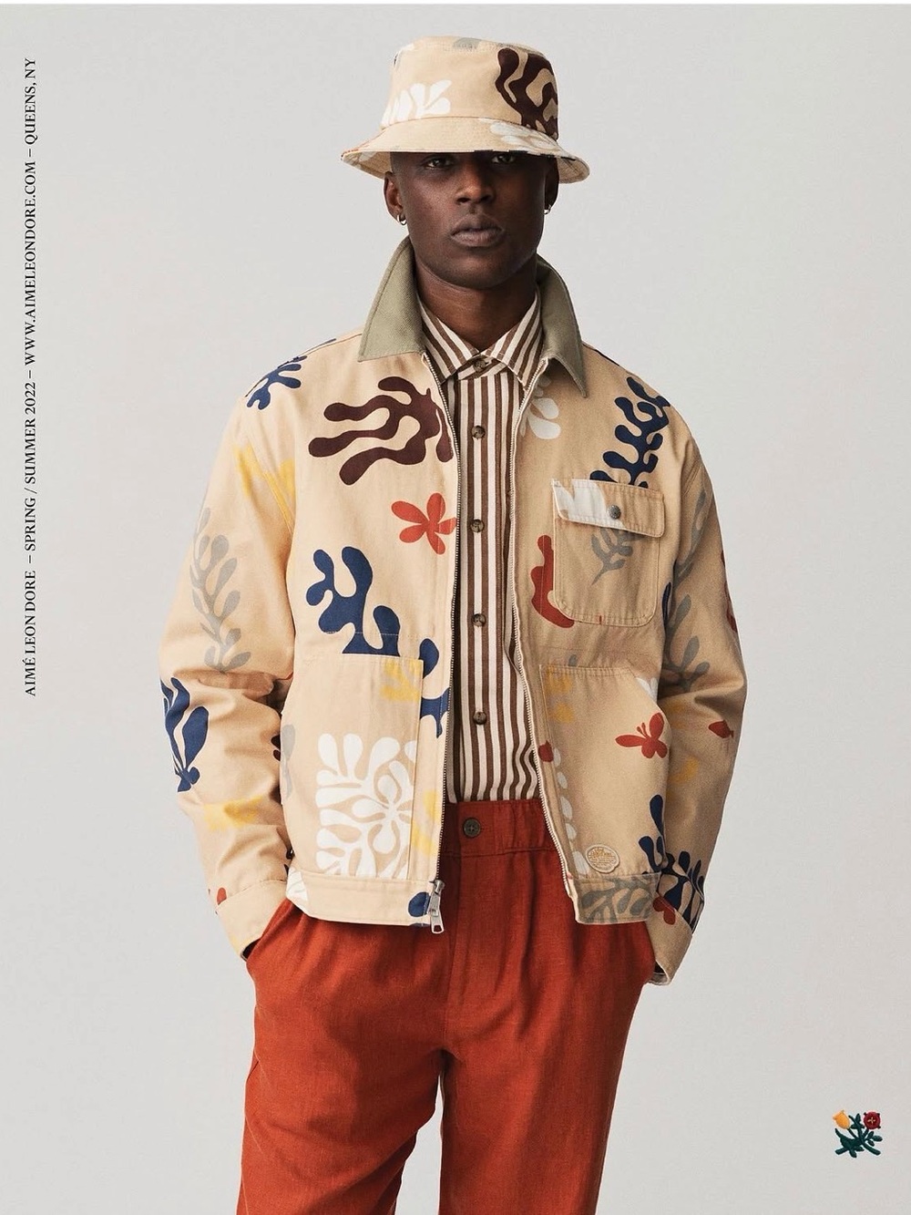 Aime Leon Dore Printed Cutout Workwear Jacket